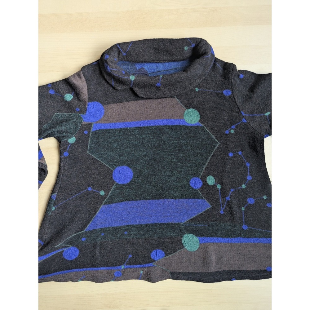 Sensounico Matsuo‎ Int. Made in Japan Wool Cowl Neck Art to wear Lagenlook - Picture 4 of 16